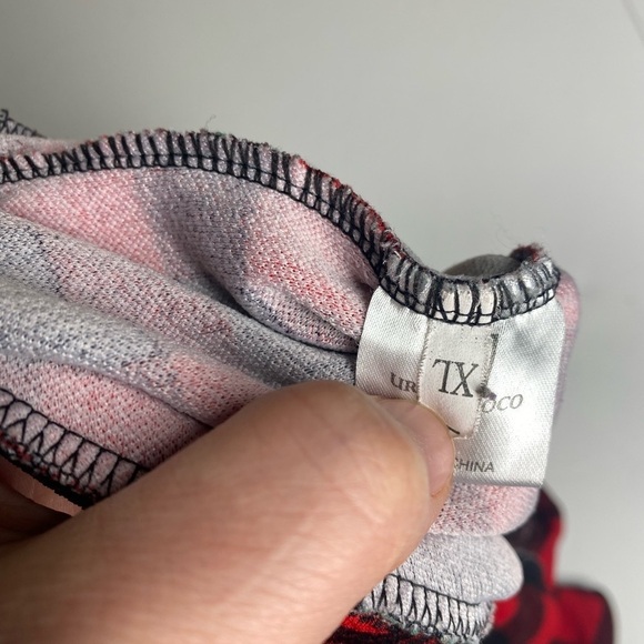 Buffalo Plaid Skater Skirt Red and Black Sz XL - Picture 3 of 7